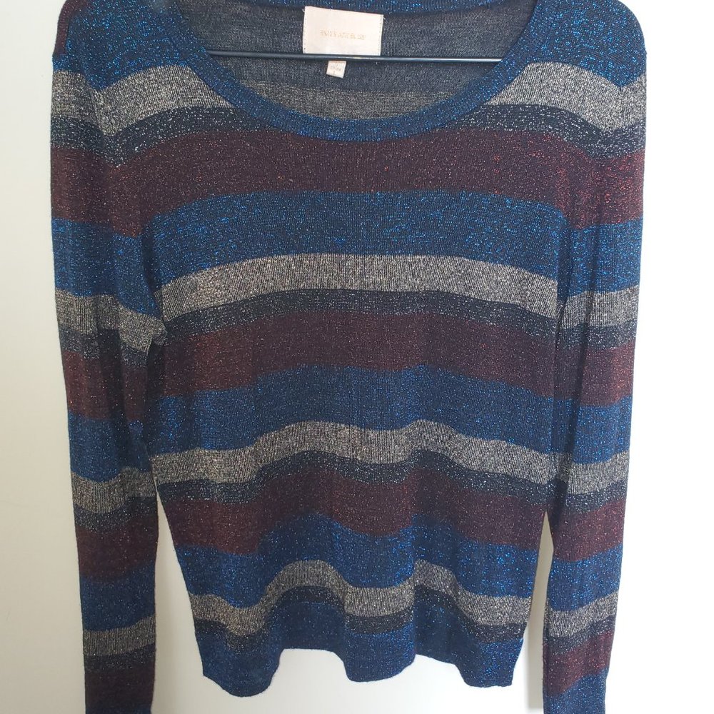 Glittery long sleeve top